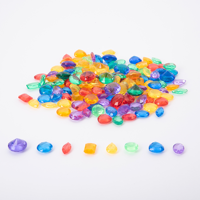 Translucent Colour Jewels, 144 pcs