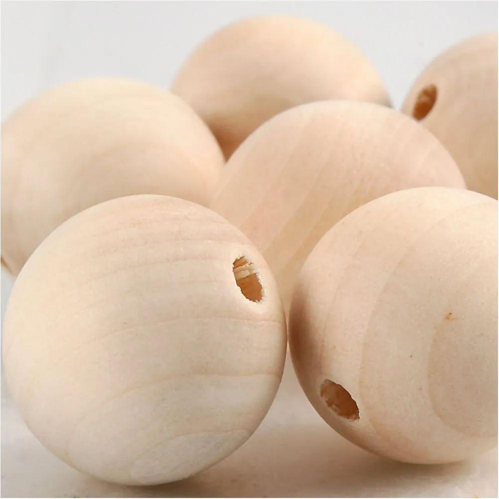 Wooden Beads 4.5 mm - 8 pcs