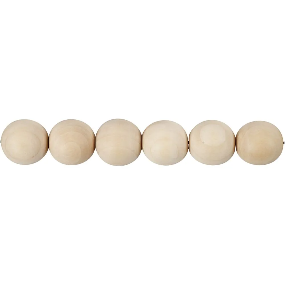 Wooden Beads 4.5 mm - 8 pcs