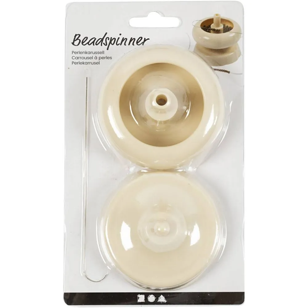 Bead Spinner with Curved Beading Needle