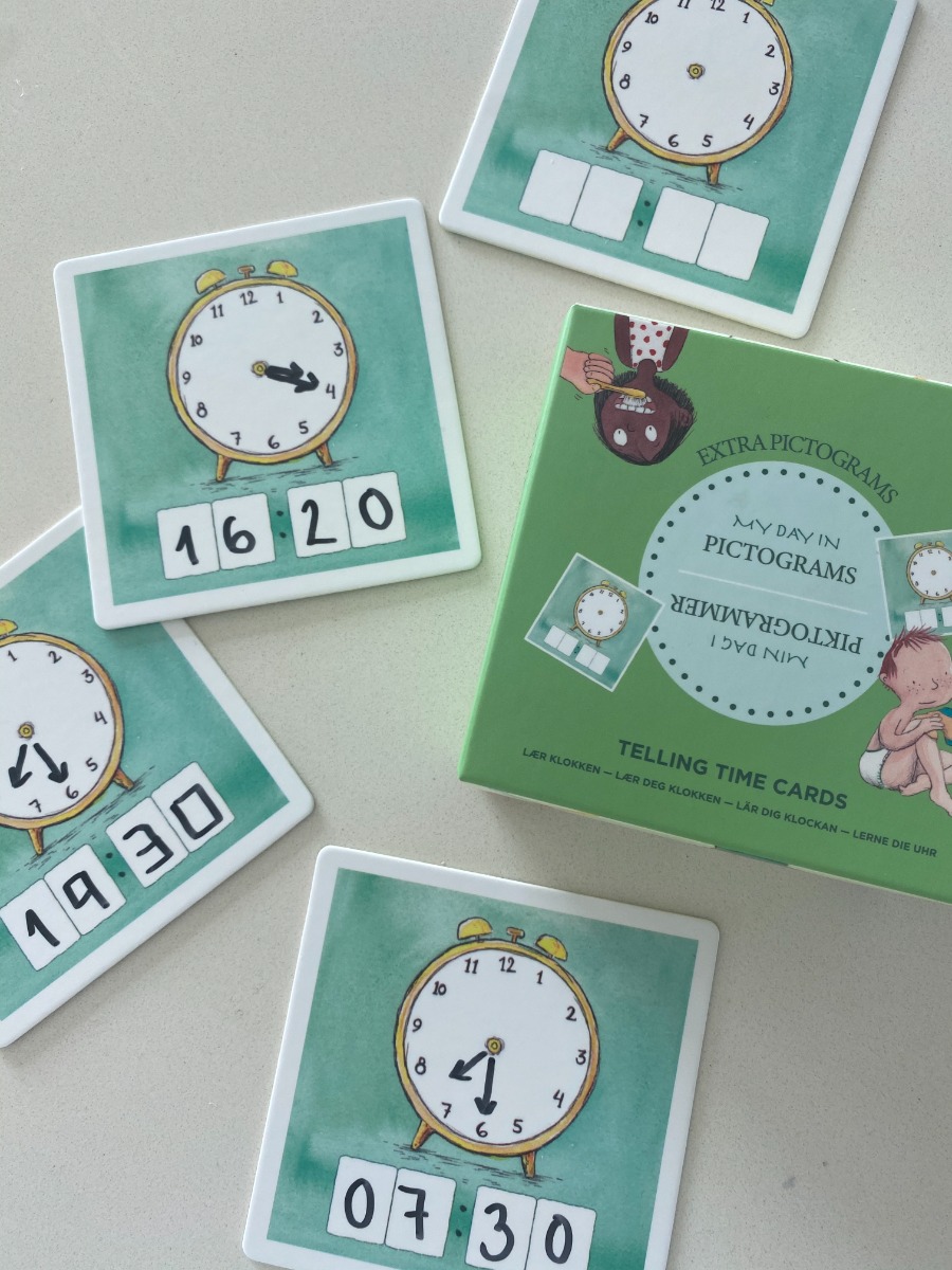 Extra Pictograms - Telling Time, 30 Cards