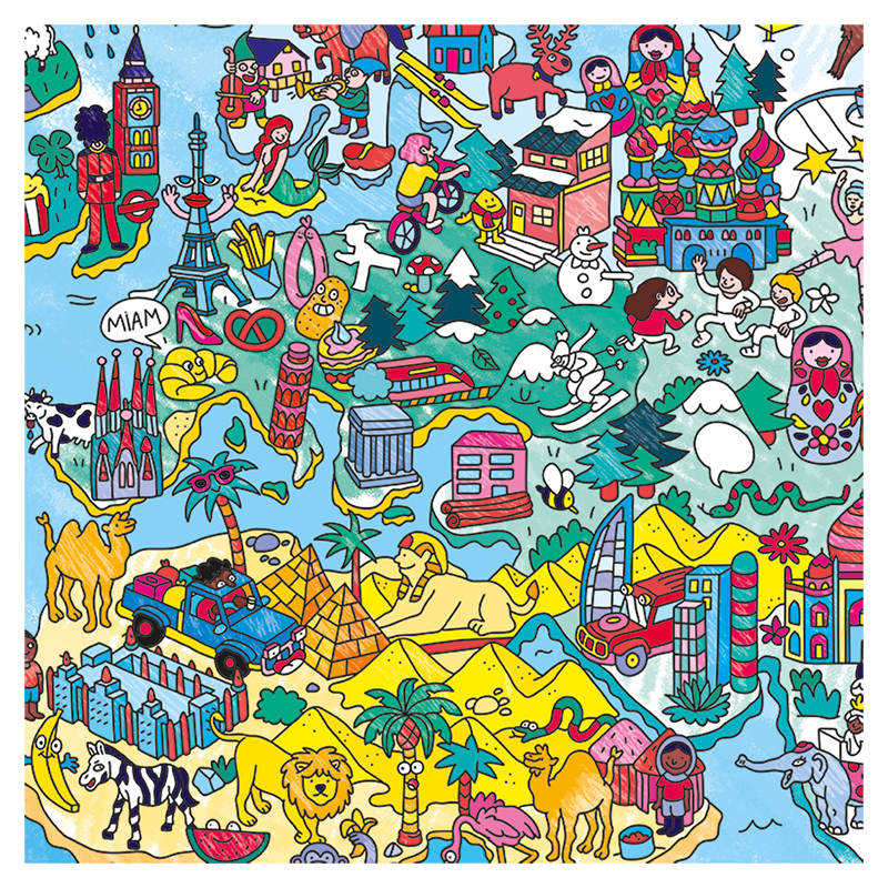 Colouring Poster - Atlas