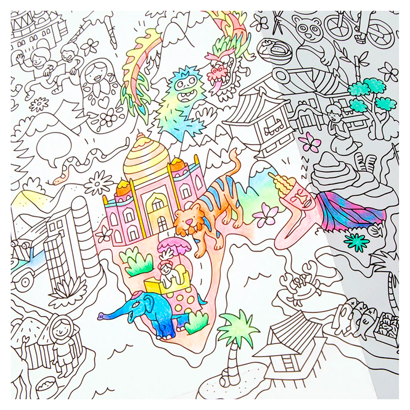 Colouring Poster - Atlas