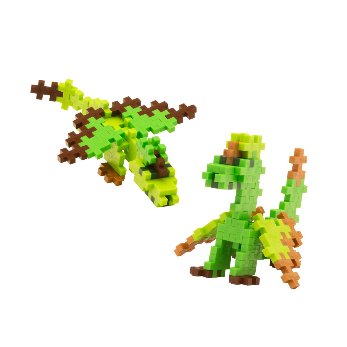Plus-Plus - Earth Dragons, Tube with 100 pcs
