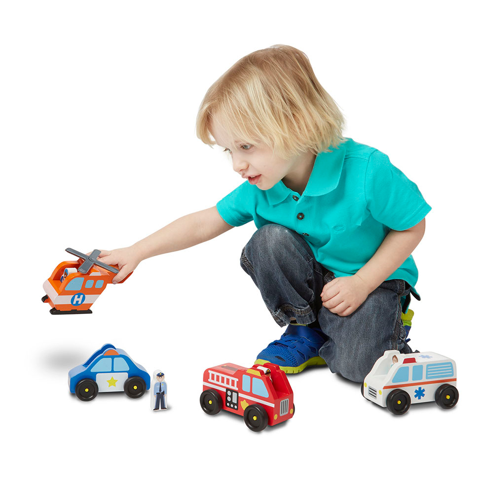 Wooden Emergency Vehicle Set