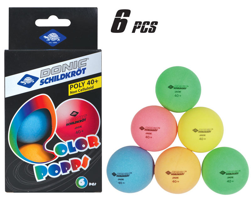 Ping Pong Balls Poly 40+ Ø4 cm, 6 pcs