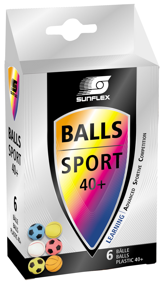 Ping Pong Balls Sport Ø4 cm, 6 pcs