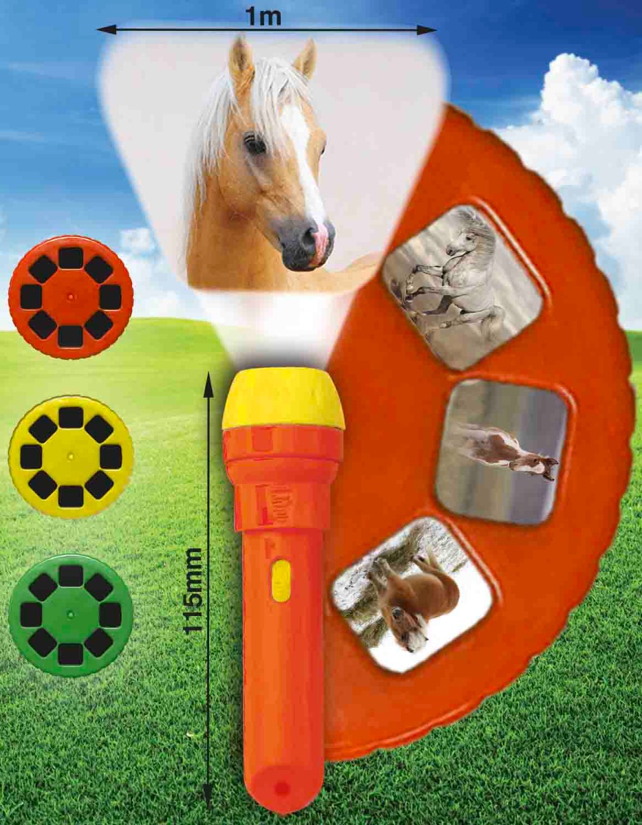 Torch Projector with Slides - Horses