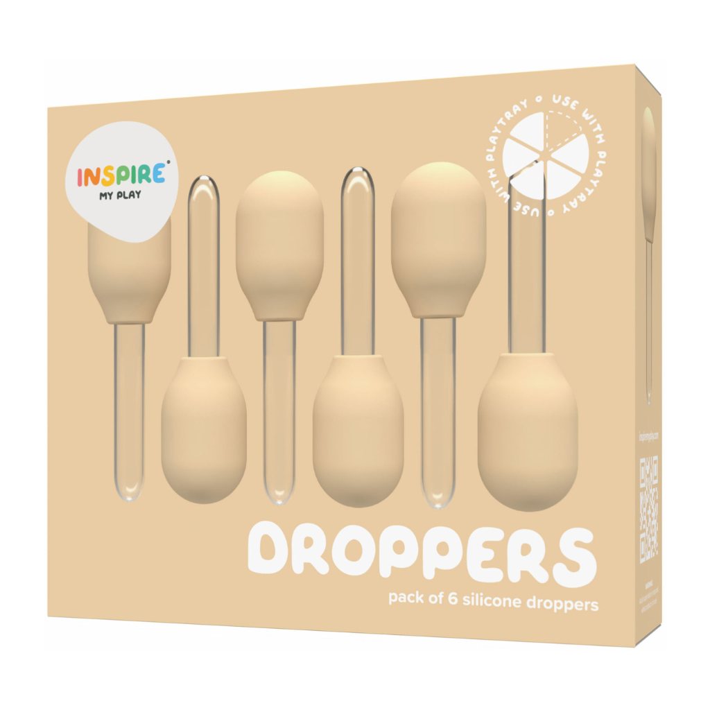 Droppers for Sensory Play - Natural, 6 pcs