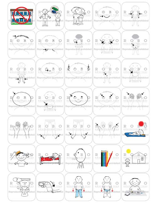 Time Timer - Magnetic Pictograms, Everyday
