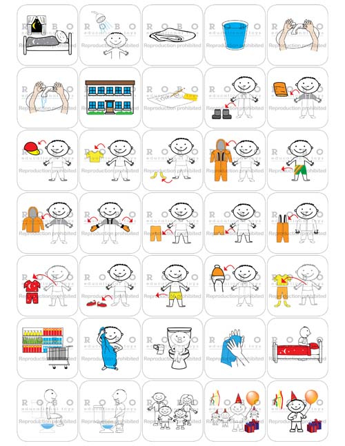 Time Timer - Magnetic Pictograms, Everyday