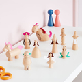 Enchanted Wooden Figures, 10 pcs thumbnail