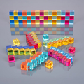 Mirror Tray with Translucent Gem Cubes, 100 pcs thumbnail