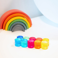 Translucent Gem Circles, 10 pcs thumbnail