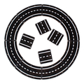Magna-Tiles | Roads, 12 pcs thumbnail