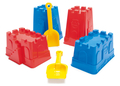 Sand Play Set - Tower/Fort Moulds & Shovels, 6 pcs thumbnail
