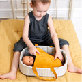 Pomea Doll Accessories - Carry Cot, Blue Lines thumbnail