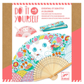 DIY Kit - Paint Your Own Folding Fan, Cat thumbnail