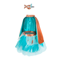 Superheroine Costume - Blue, Size 4-6 yrs thumbnail