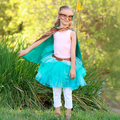 Superheroine Costume - Blue, Size 4-6 yrs thumbnail