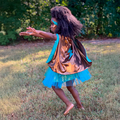Superheroine Costume - Blue, Size 4-6 yrs thumbnail