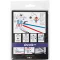 Shrink Plastic with Designs - Pirates, 4 sheets thumbnail