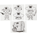 Shrink Plastic with Designs - Pirates, 4 sheets thumbnail