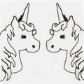 Shrink Plastic with Designs - Unicorns, 4 sheets thumbnail