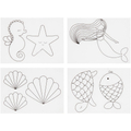 Shrink Plastic with Designs - Mermaid, 4 sheets thumbnail