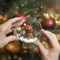 DIY Christmas Baubles with Xmas Figures, 4 pcs thumbnail
