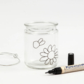 Glass Candle Jars Ø7.6 cm, 2 pcs thumbnail