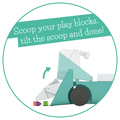 Blockie Ride-On Toy - Mint thumbnail