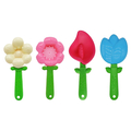 Sand Play - Flower Shaped Shovels, 4 pcs thumbnail