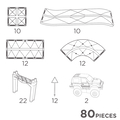 Cleverclixx | Large Pastel Race Track, 80 pcs thumbnail