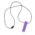 Chew Necklace, Textured Brick Pendant - Standard thumbnail