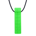 Chew Necklace, Textured Brick Pendant - Standard thumbnail