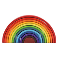Wooden Rainbow Stacking Toy, 12 pcs thumbnail