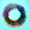 Dual-Tip Felt-Tip Markers, 100 pcs thumbnail