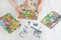 4-in-1 Puzzle with 45 pcs - Dinosaurs thumbnail