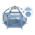 Pop-Up Playpen/Hideaway with Cover - Light Blue thumbnail