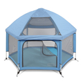 Pop-Up Playpen/Hideaway with Cover - Light Blue thumbnail
