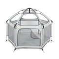 Pop-Up Playpen/Hideaway with Cover - Light Grey thumbnail