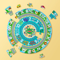 Floor Puzzle - Round the Shore w. Vehicles, 48 pcs thumbnail