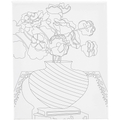 Colour-In Canvas 24x30 cm - Flower Vase thumbnail