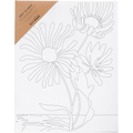 Colour-In Canvas 24x30 cm - Blooming Flower thumbnail
