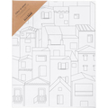 Colour-In Canvas 24x30 cm - Rooftops thumbnail