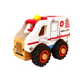 Ambulance with Rubber Wheels, H: 9.5 cm thumbnail