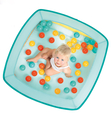 Ball Pit 80 x 80 cm incl. 40 Balls, Jungle thumbnail