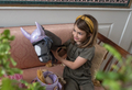 byASTRUP Accs. - Saddle Pad & Ear Bonnet, Purple thumbnail