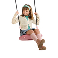 Plastic Swing 45x24 cm - Pink (Black Rope) thumbnail
